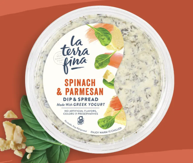 La Terra Fina Spinach & Parmesan Dip & Spread with Greek Yogurt